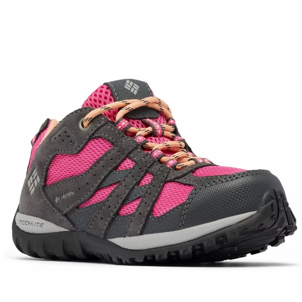 Columbia Kids' Pink and Gray Hiking Shoes